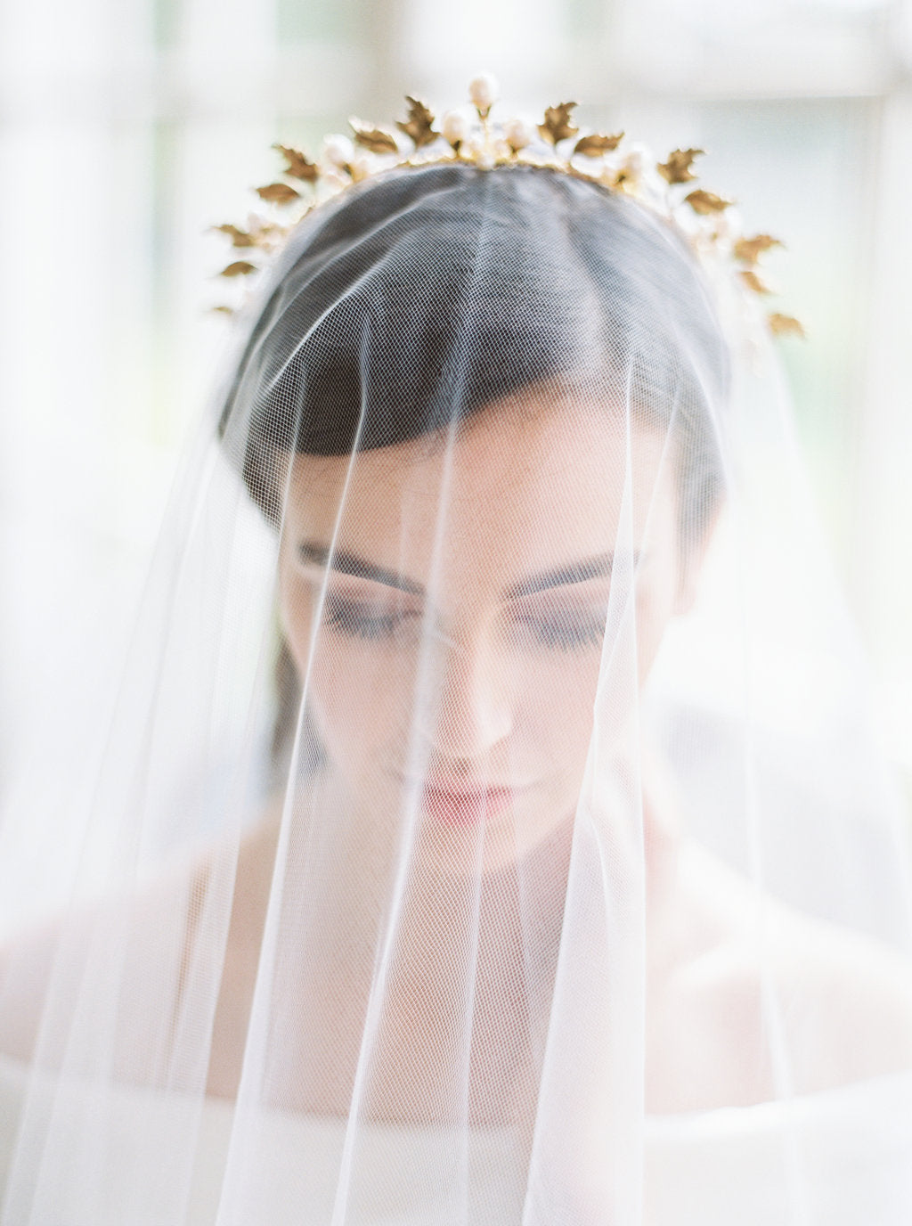 CELESTE gold bridal crown