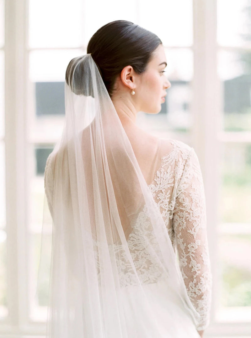 French silk wedding veil
