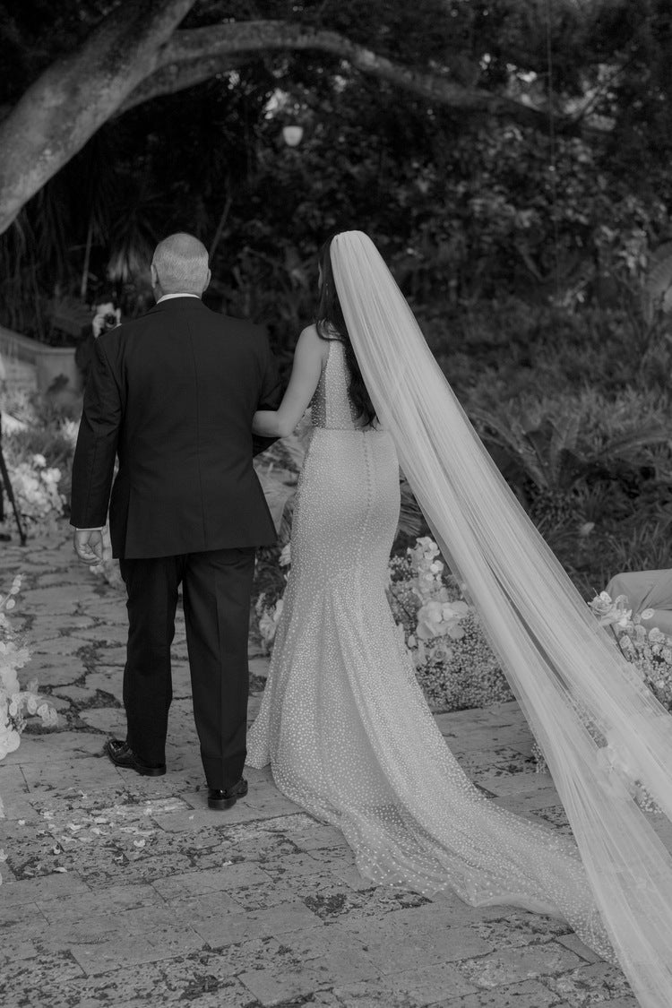 KATHERINE Royal Cathedral English Net 1 Layer Bridal Veil