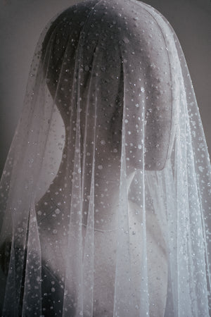 AURORA blusher veil with sparkle