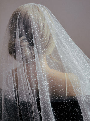 AURORA blusher veil with sparkle