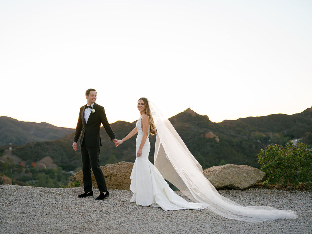 Dream Dresses by P.M.N. Chapel Pearl Veil (#Flora) Cathedral