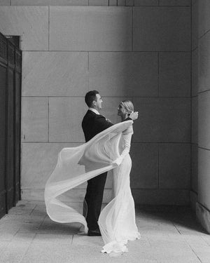 NATHALIE | French Silk Wedding Veil