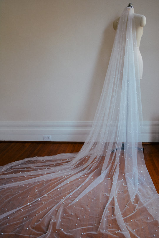 cathedral pearl veil