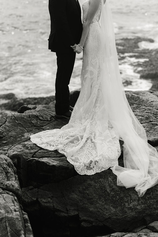 sparkling tulle bridal wings on bride M