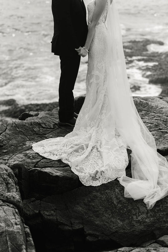 sparkling tulle bridal wings on bride M