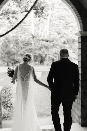 sparkling tulle bridal wings on bride M