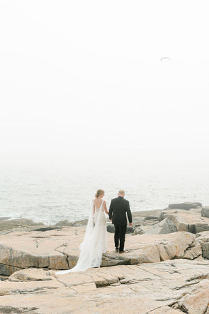 sparkling tulle bridal wings on bride M