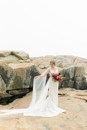 sparkling tulle bridal wings on bride M