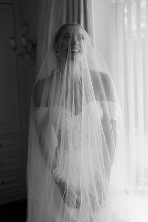 SOPHIA sheer blusher veil