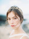 AMIRA | Crystal and Gold Pearl Wedding Crown - Noon on the Moon