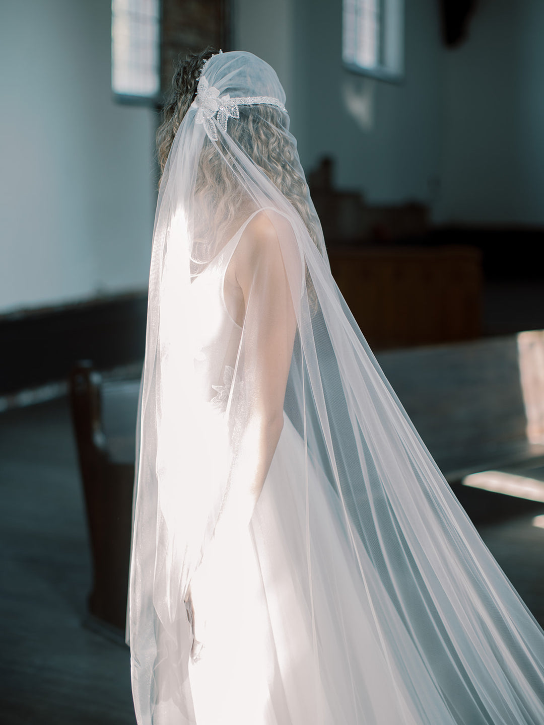 SALOME  Sheer Bridal Veil – Noon on the Moon