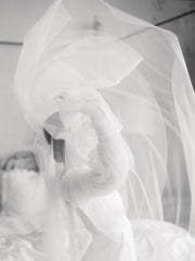 ACACIA bridal veil with long blusher