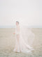 ADDISON sheer wedding veil with long blusher