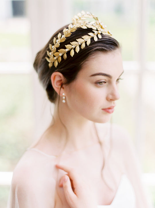 ALEXANDRIA | Gold Wedding Crown - Noon on the Moon