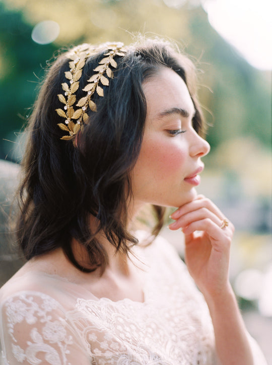 ALEXANDRIA | Gold Wedding Crown - Noon on the Moon