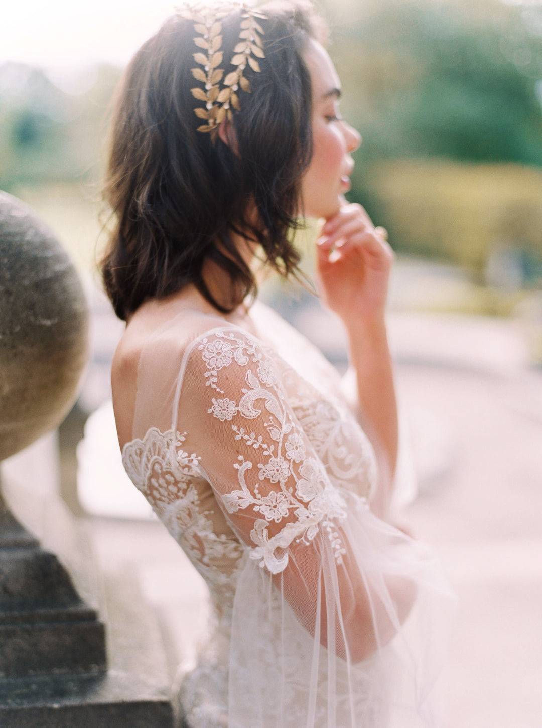 ALEXANDRIA | Gold Wedding Crown - Noon on the Moon