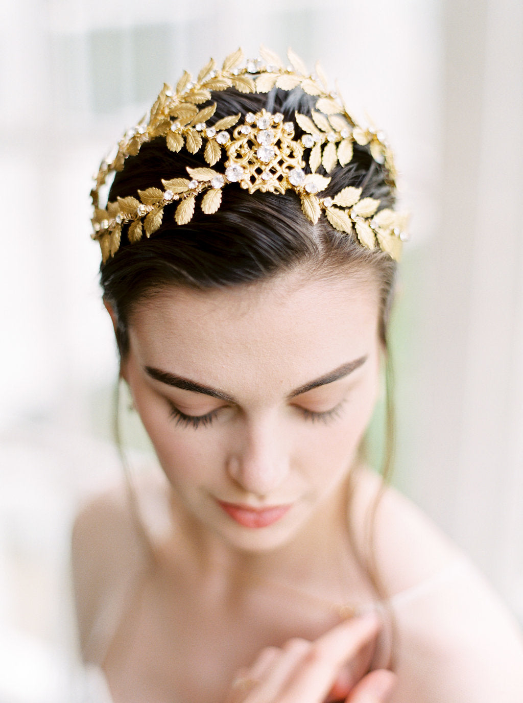 ALEXANDRIA gold wedding crown