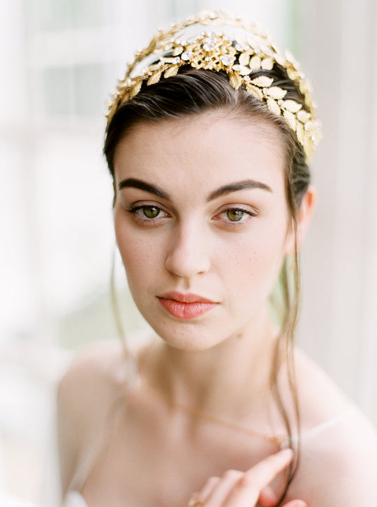 ALEXANDRIA | Gold Wedding Crown - Noon on the Moon