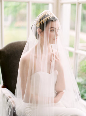 ALEXANDRIA | Gold Wedding Crown - Noon on the Moon