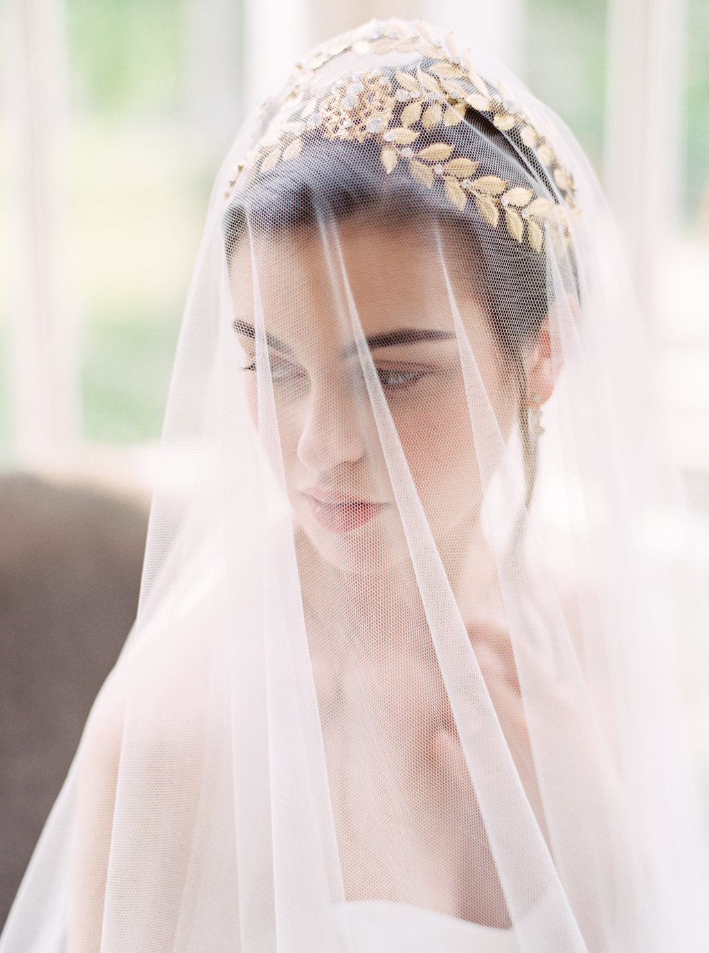 ALEXANDRIA | Gold Wedding Crown - Noon on the Moon