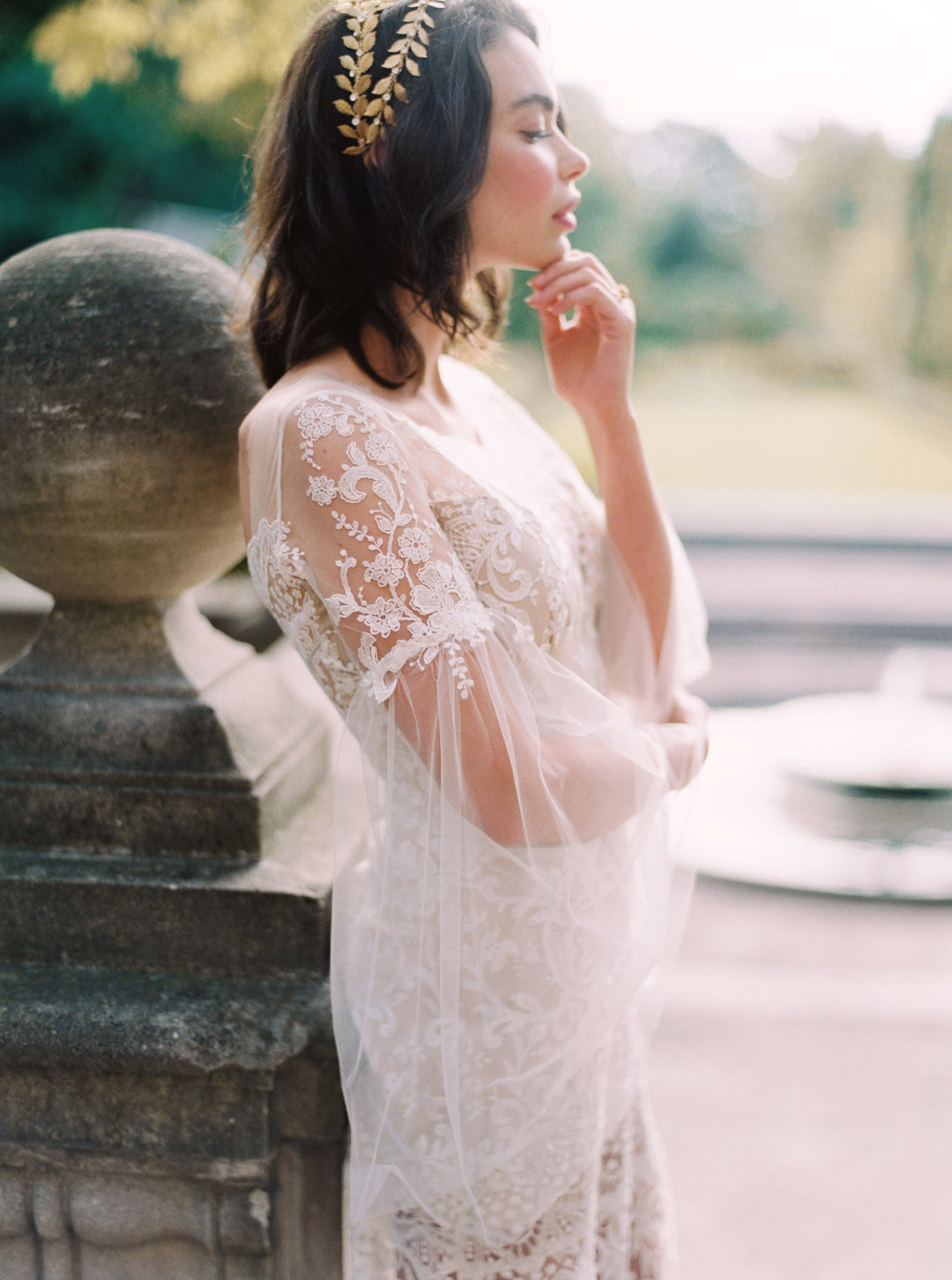 ALEXANDRIA | Gold Wedding Crown - Noon on the Moon