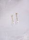 AUDREY pearl and crystal bridal earrings