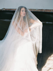 AURORA blusher veil with sparkle