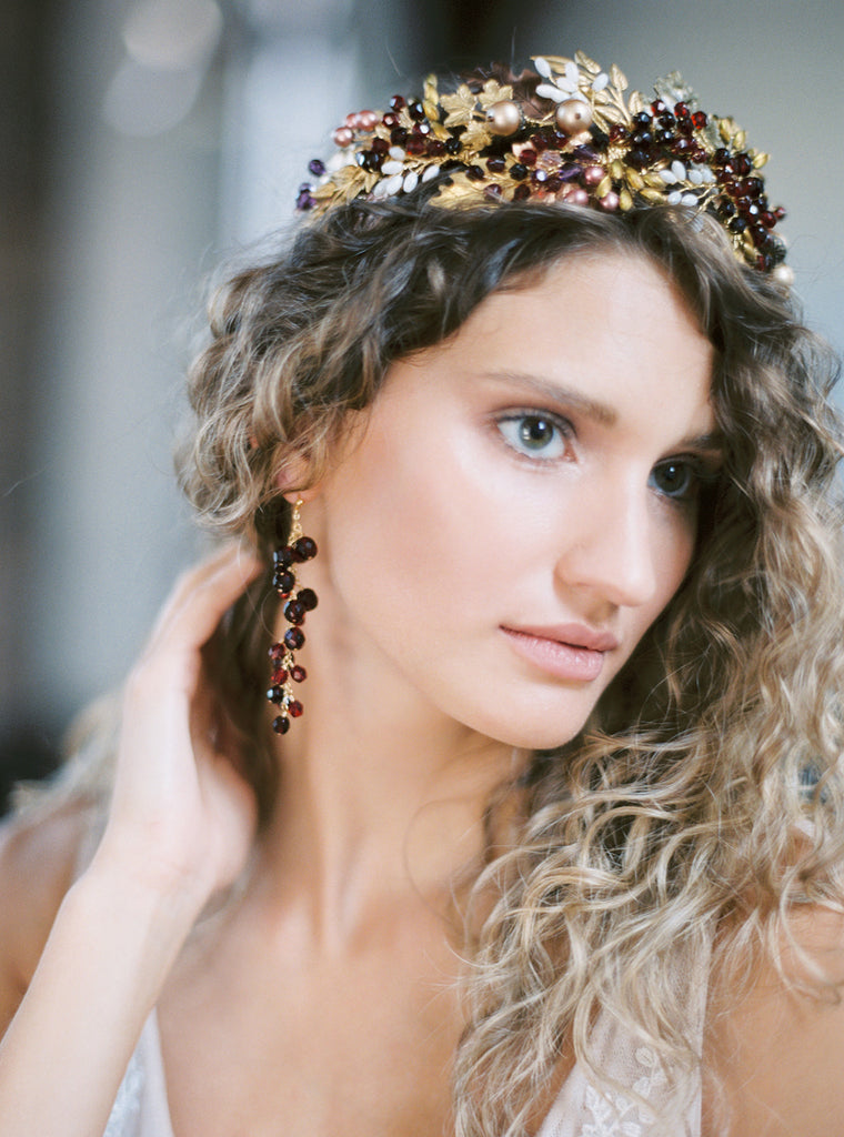 AVALON | Oak Leaf Wedding Crown – Noon on the Moon