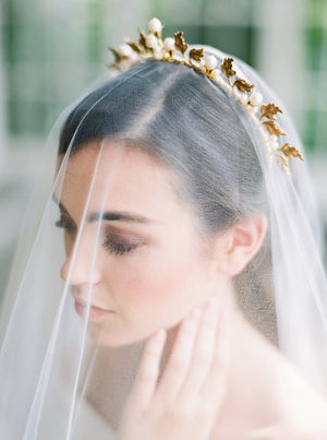 CELESTE gold bridal crown