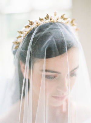 CELESTE gold bridal crown