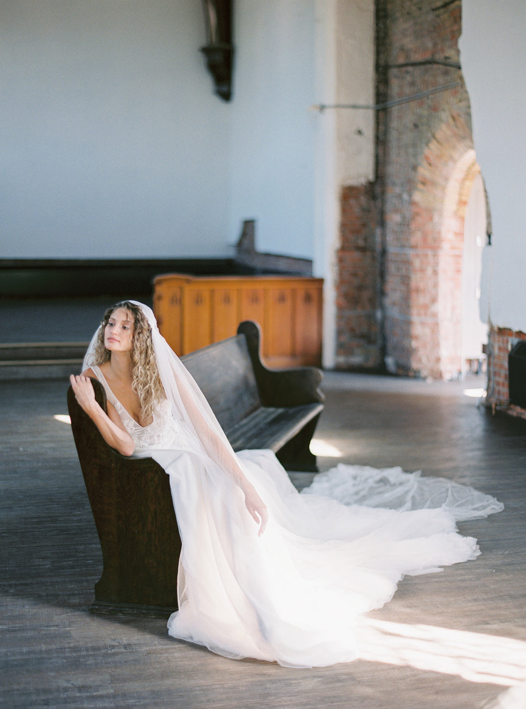 CHARLOTTE silk juliet cap veil