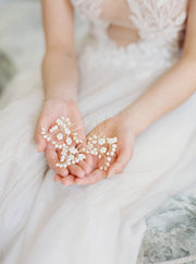 CLAUDETTE | Floral Wedding Hair Pins