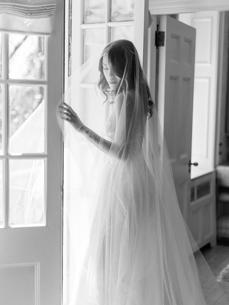 ELIZABETH english silk tulle wedding veil