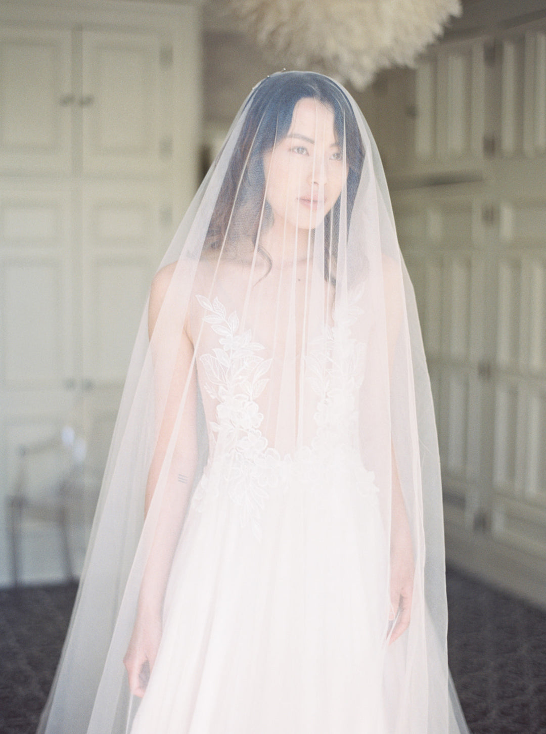 ELIZABETH english silk tulle wedding veil