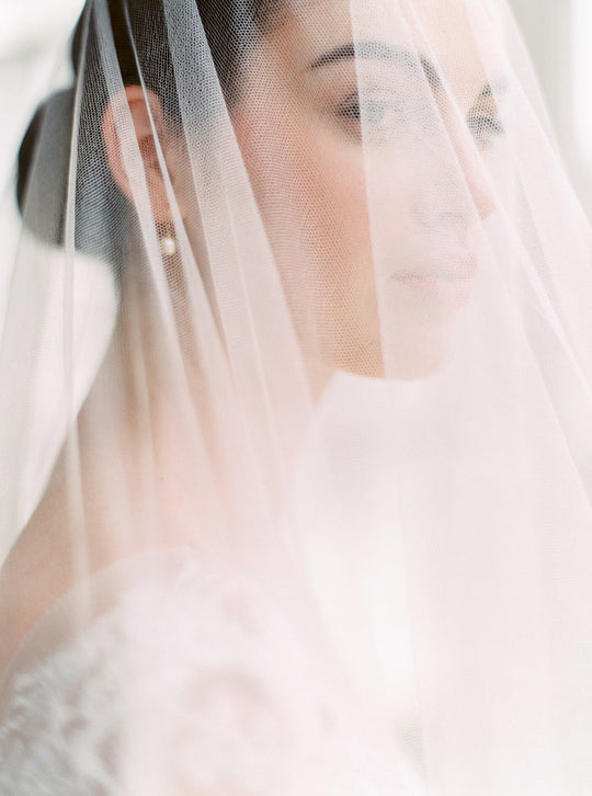 ELIZABETH english silk tulle wedding veil