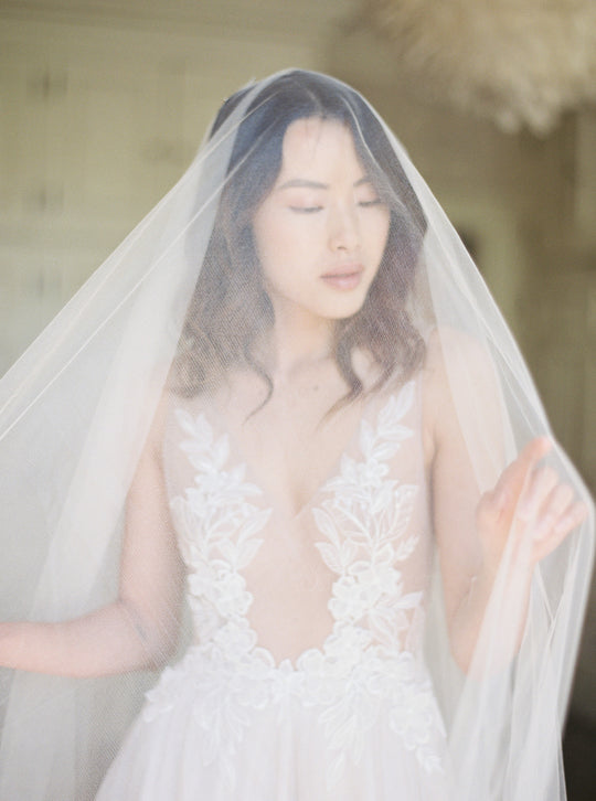 ELIZABETH english silk tulle wedding veil