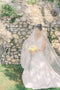 ELIZABETH english silk tulle wedding veil