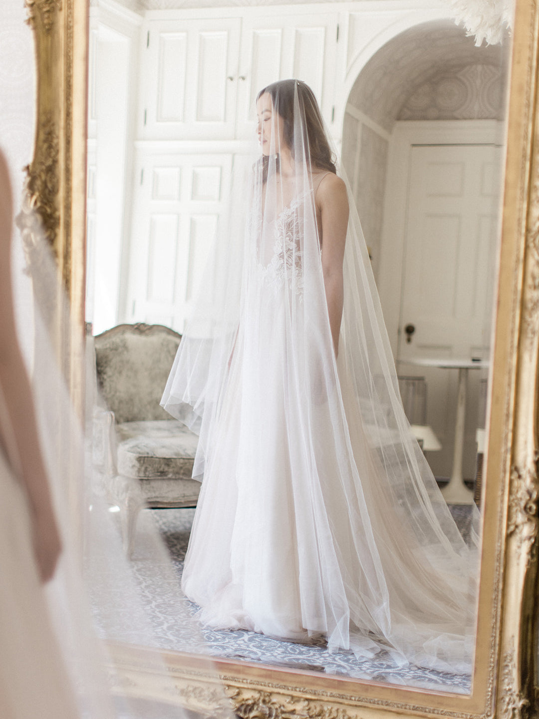 ELIZABETH english silk tulle wedding veil