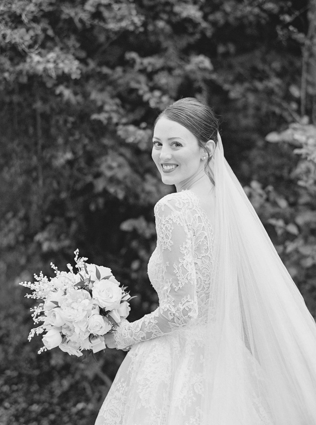 ELIZABETH english silk tulle wedding veil