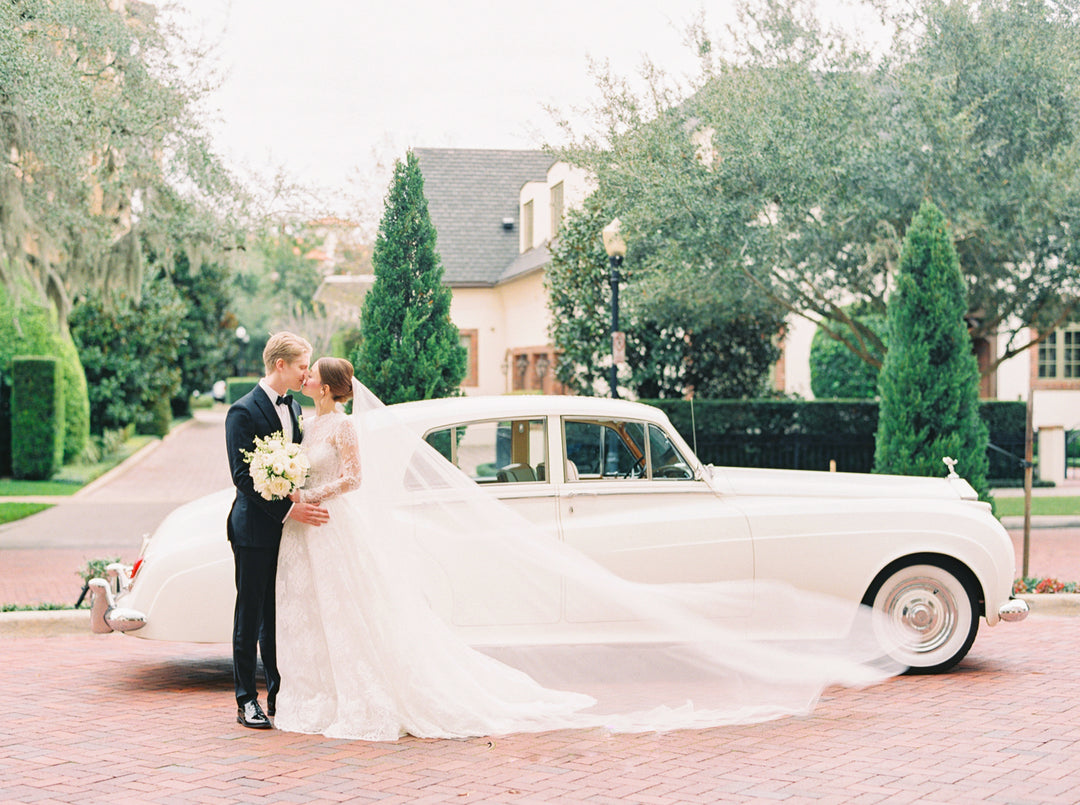 ELIZABETH english silk tulle wedding veil