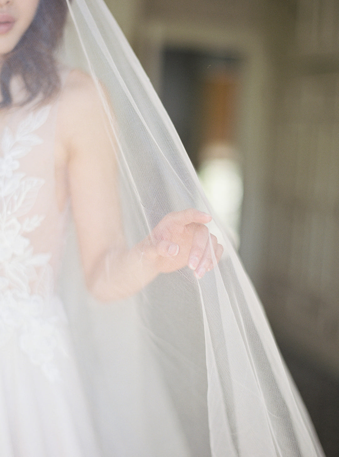 ELIZABETH english silk tulle wedding veil