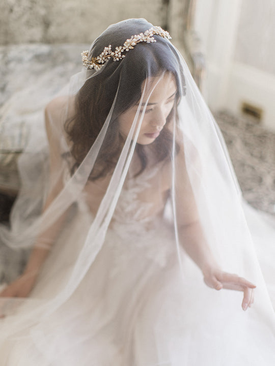 ELIZABETH english silk tulle wedding veil