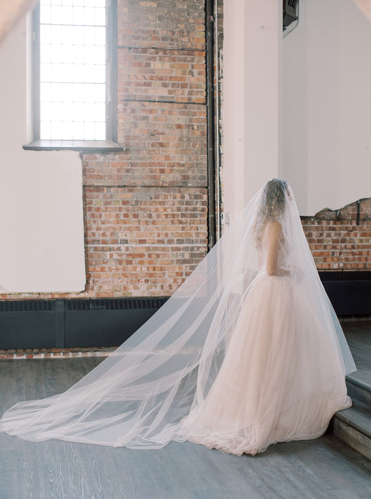 EVANGELINE long blusher veil