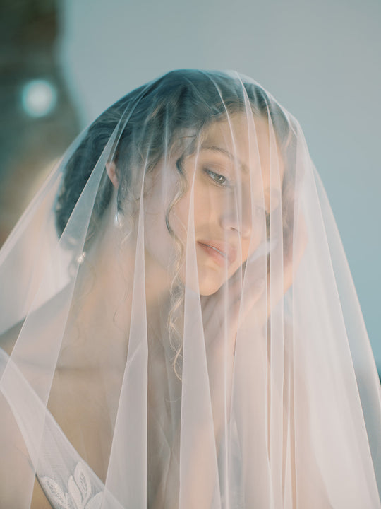 EVANGELINE long blusher veil