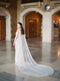 FLORENCE | French Silk Tulle Bridal Cape - Noon on the Moon