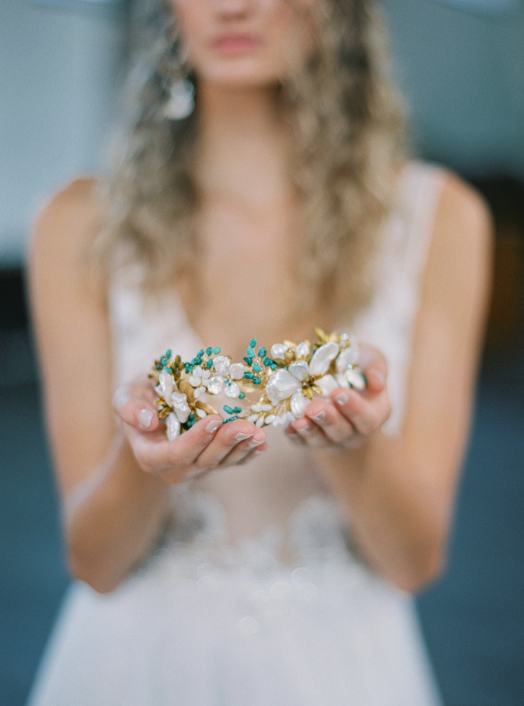 GAIA pearl flower crown