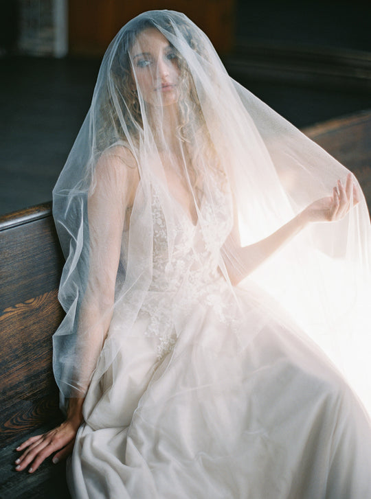 GRACE silk blusher veil