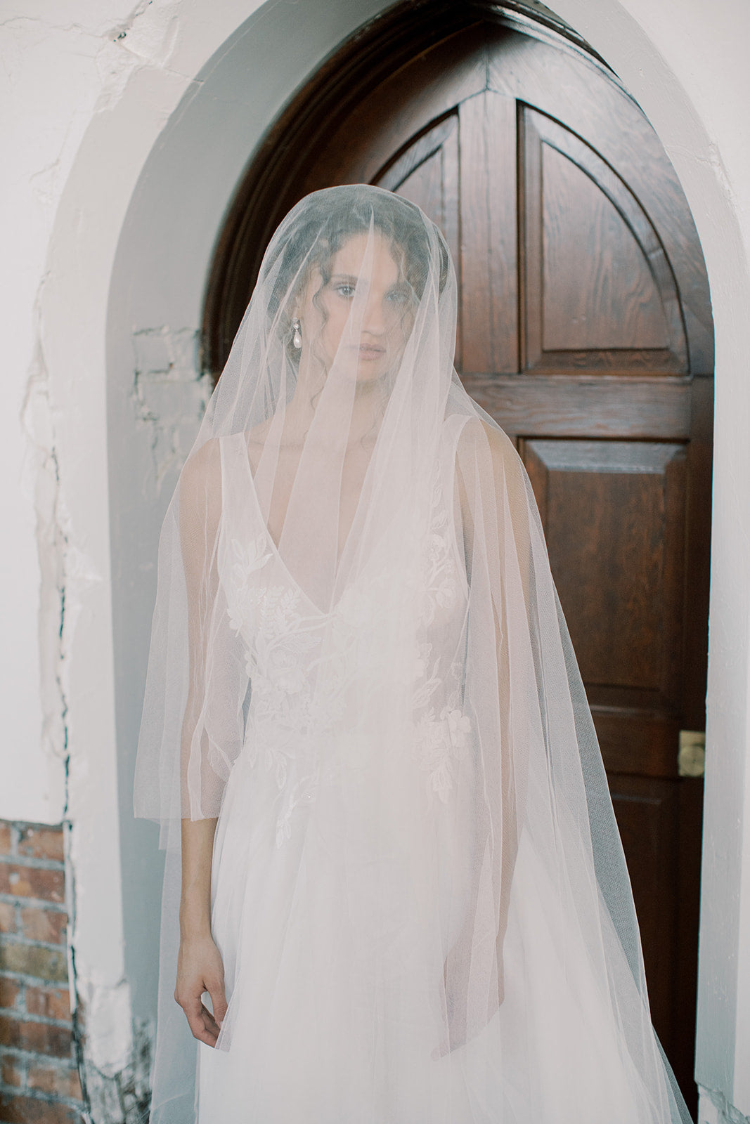 GRACE silk blusher veil