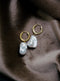 HARPER | Baroque Pearl Hoop Earrings - Noon on the Moon